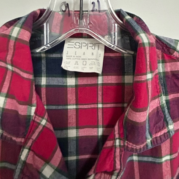 Vintage Daisy Duke Style Plaid Crop Shirt - Picture 5 of 8